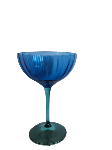 Blue Coup Glass