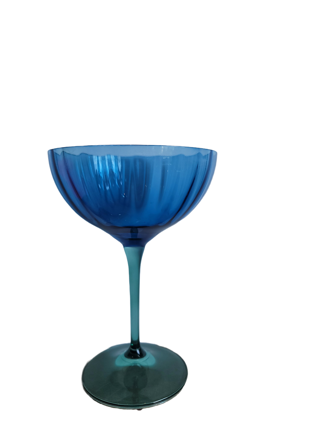 Blue Coup Glass