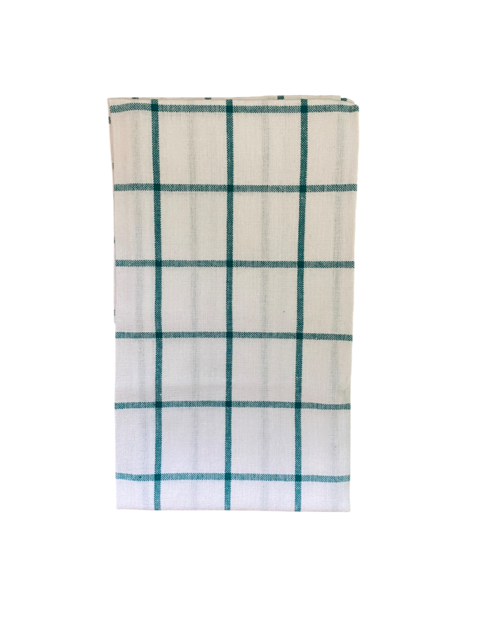 Green Check Tea Towel