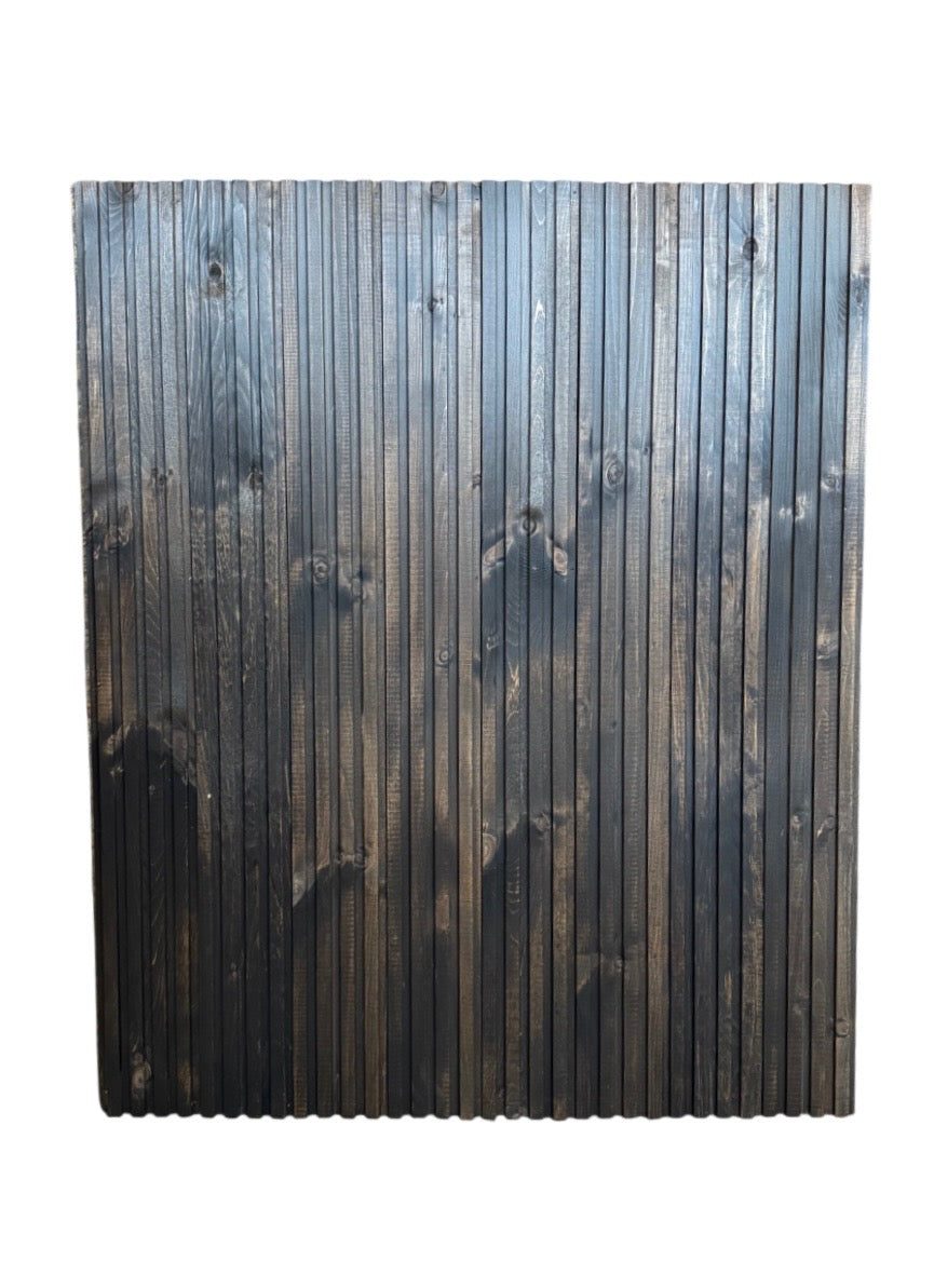 Dark Wood Slatted Surface