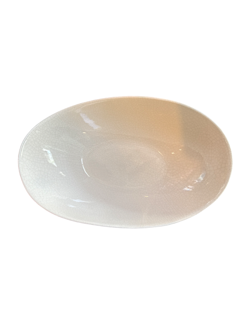 Large Cream Decorative Bowl