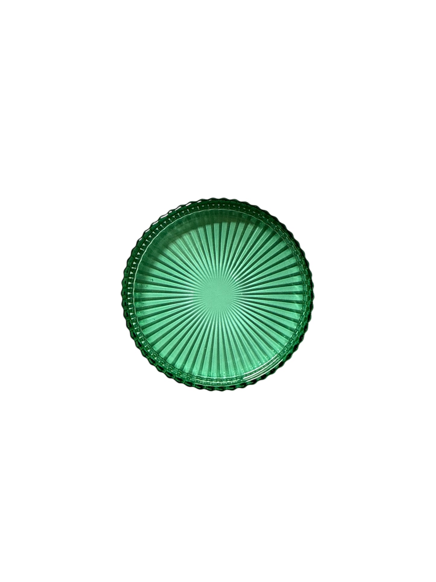 Green Glass Dish / Coaster