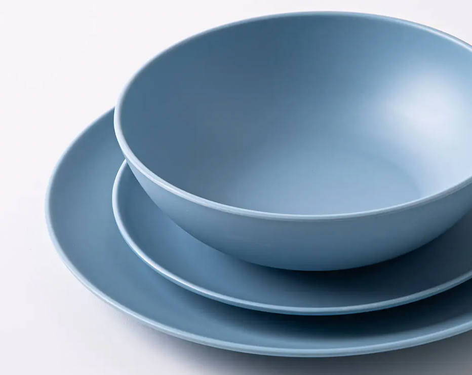 Blue Melamine Side Plate