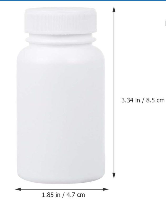 White Medium Pill Bottle