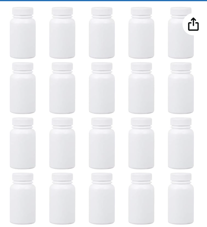 White Medium Pill Bottle