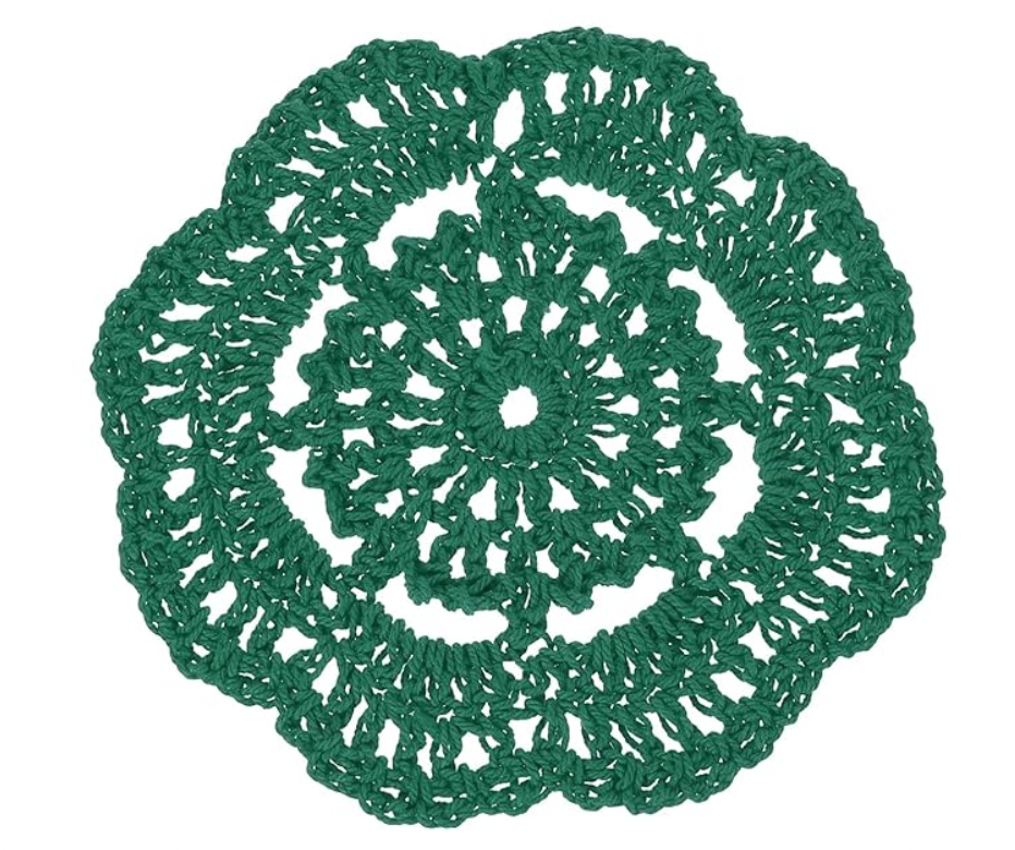 Green Doily Coaster