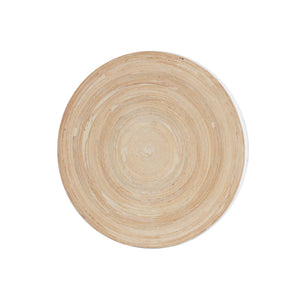 Wood Circular Coaster With White Edges