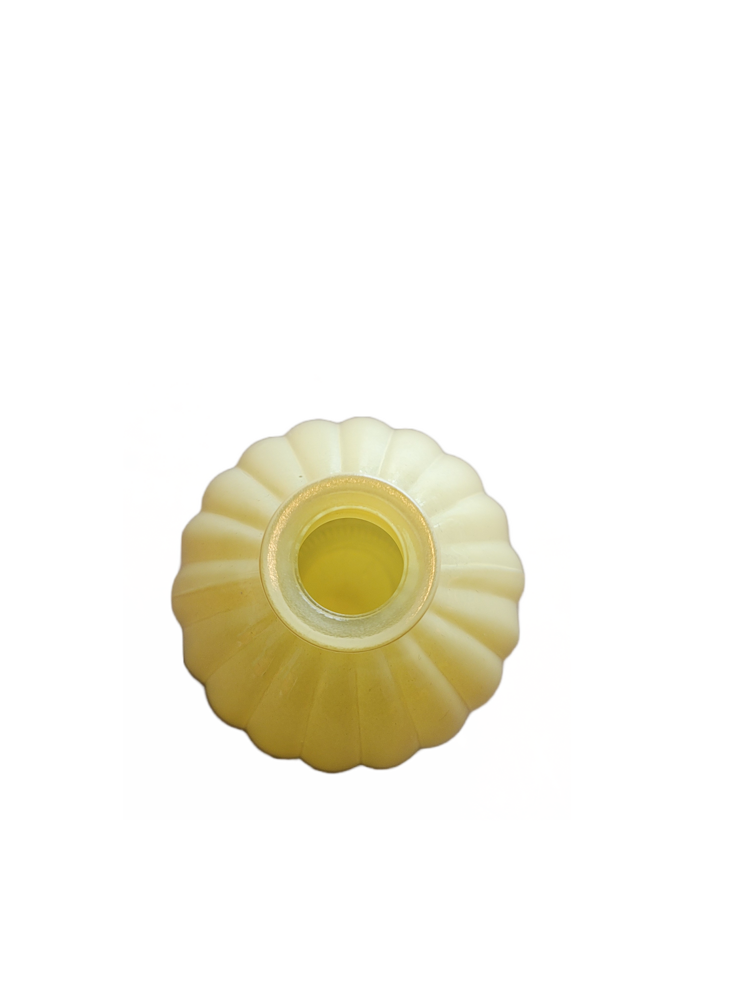 Yellow Glass Candle older