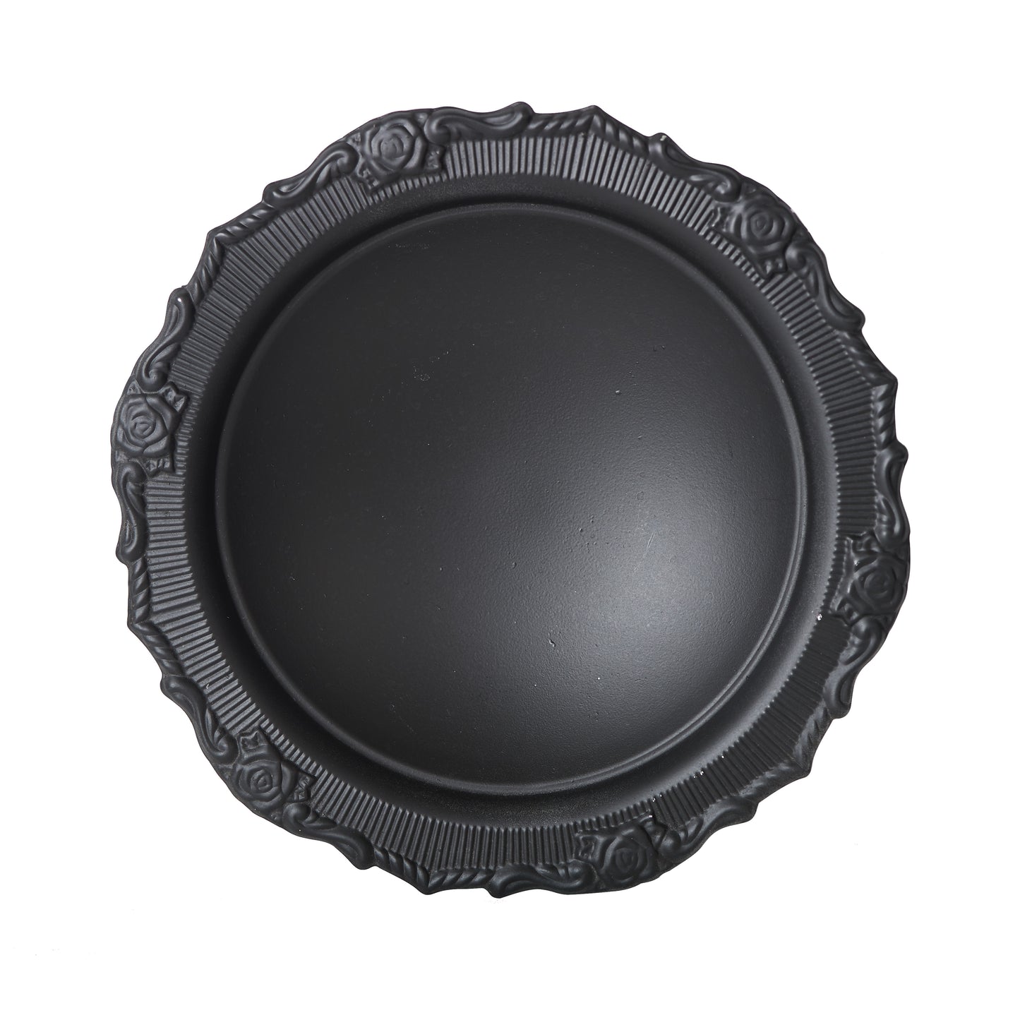 Md Black Bowl with Decorative Rim