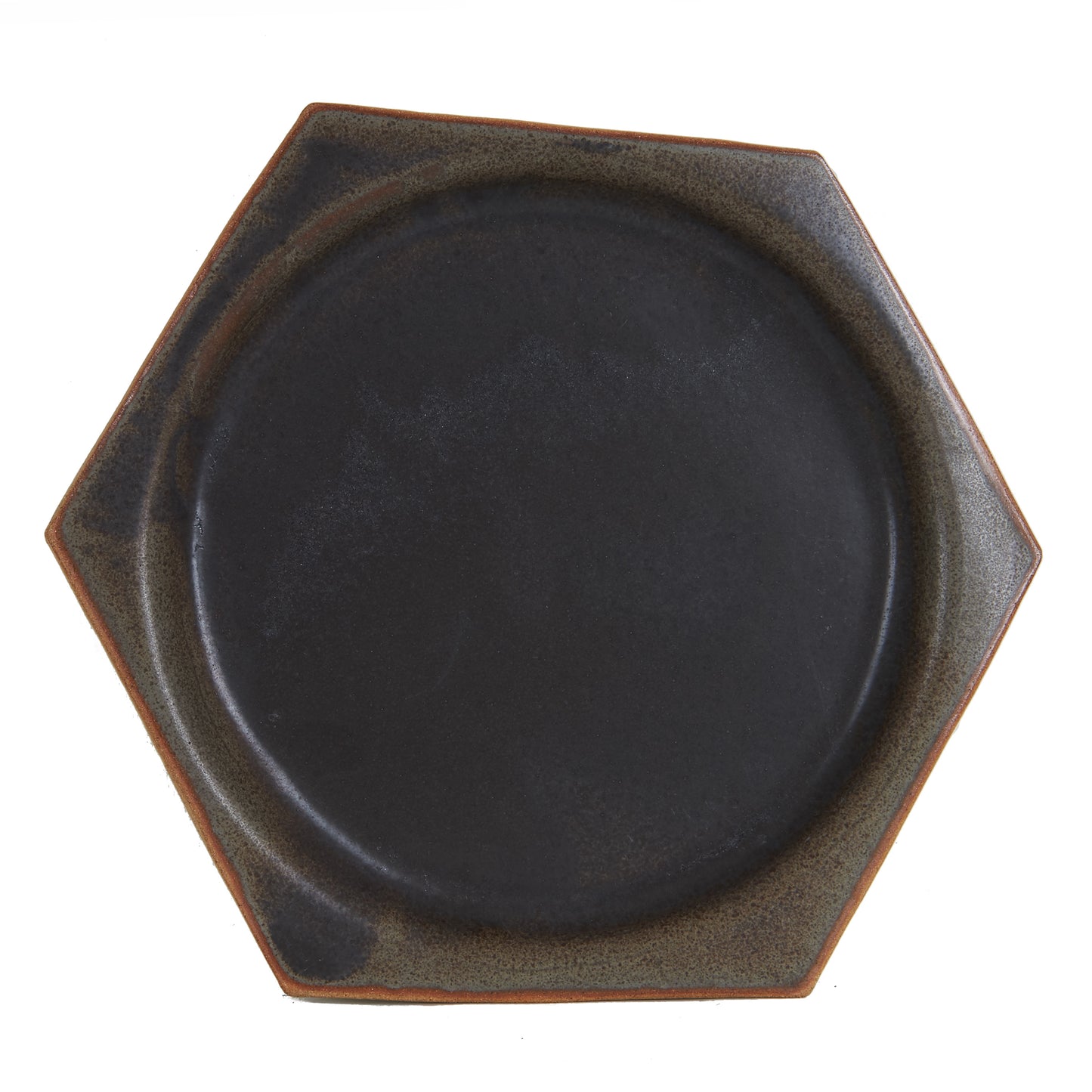 Black Hexagonal Plate