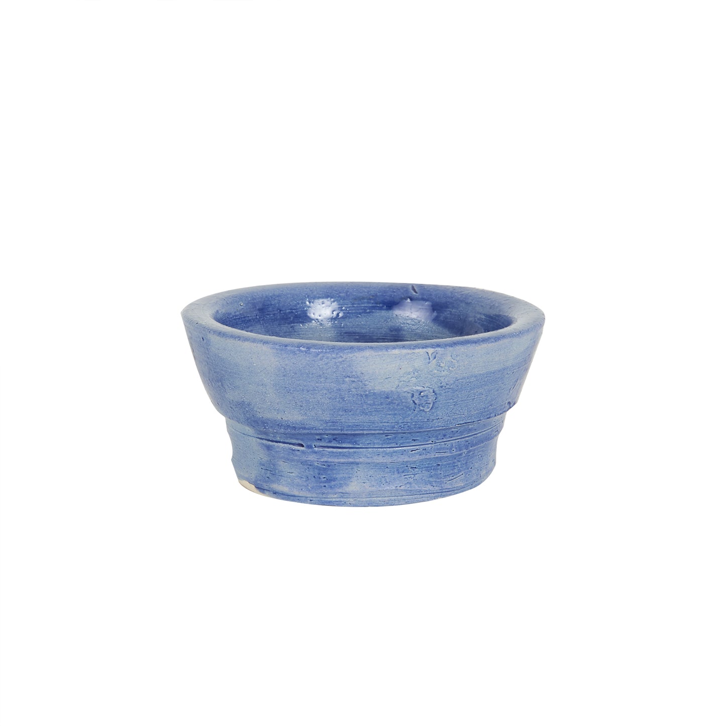 Sm Thick Blue Brushed Bowl