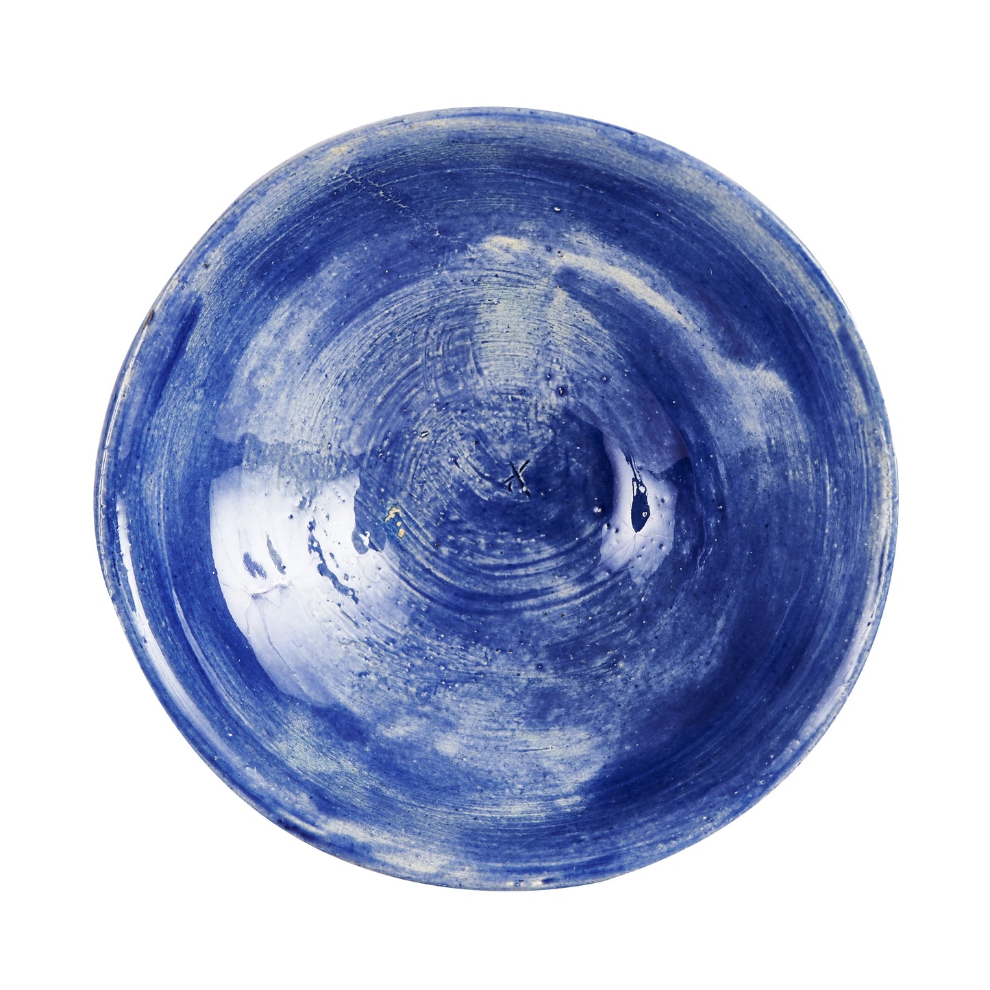 Md Thick Blue Brushed Bowl