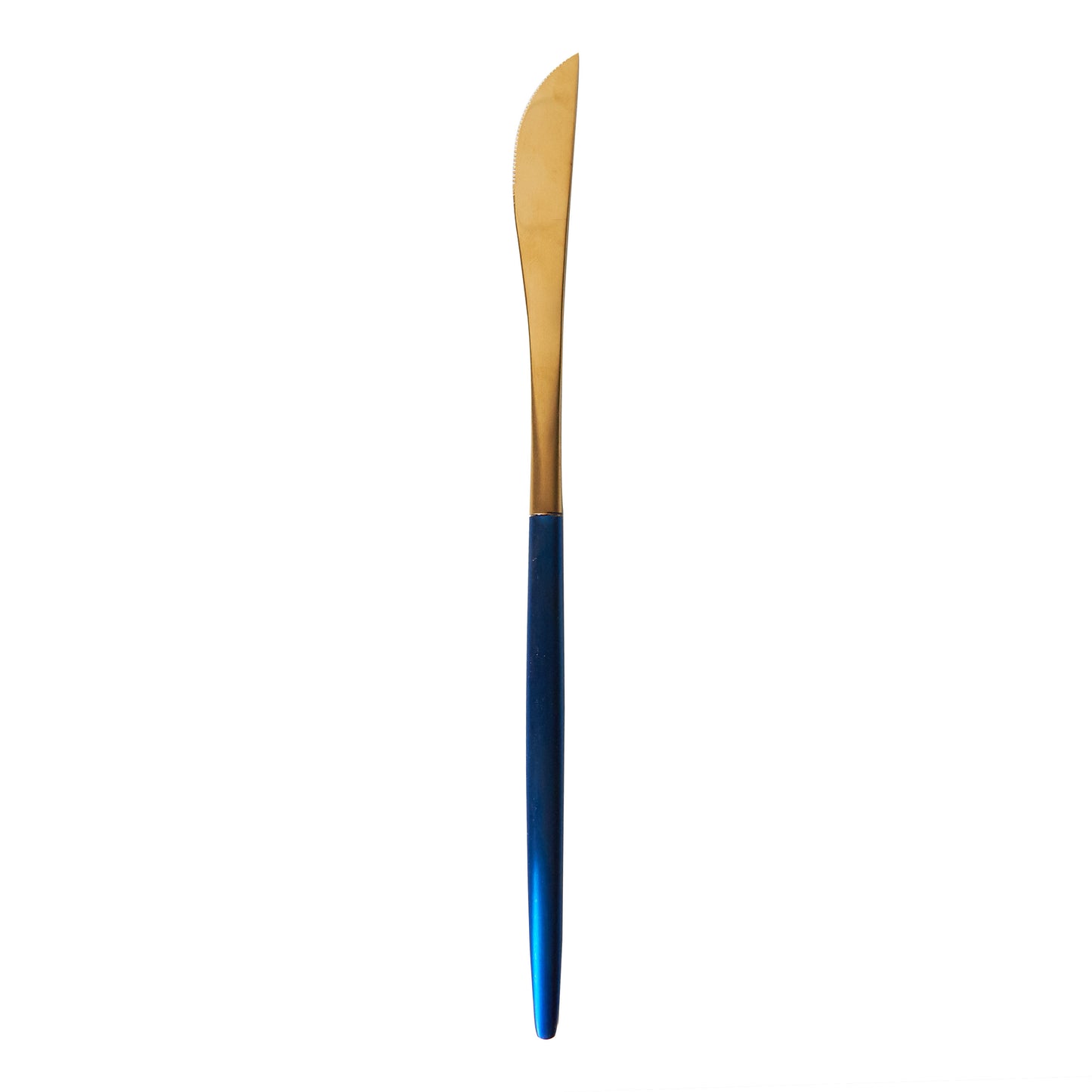 Gold Knife w/ Blue Handle