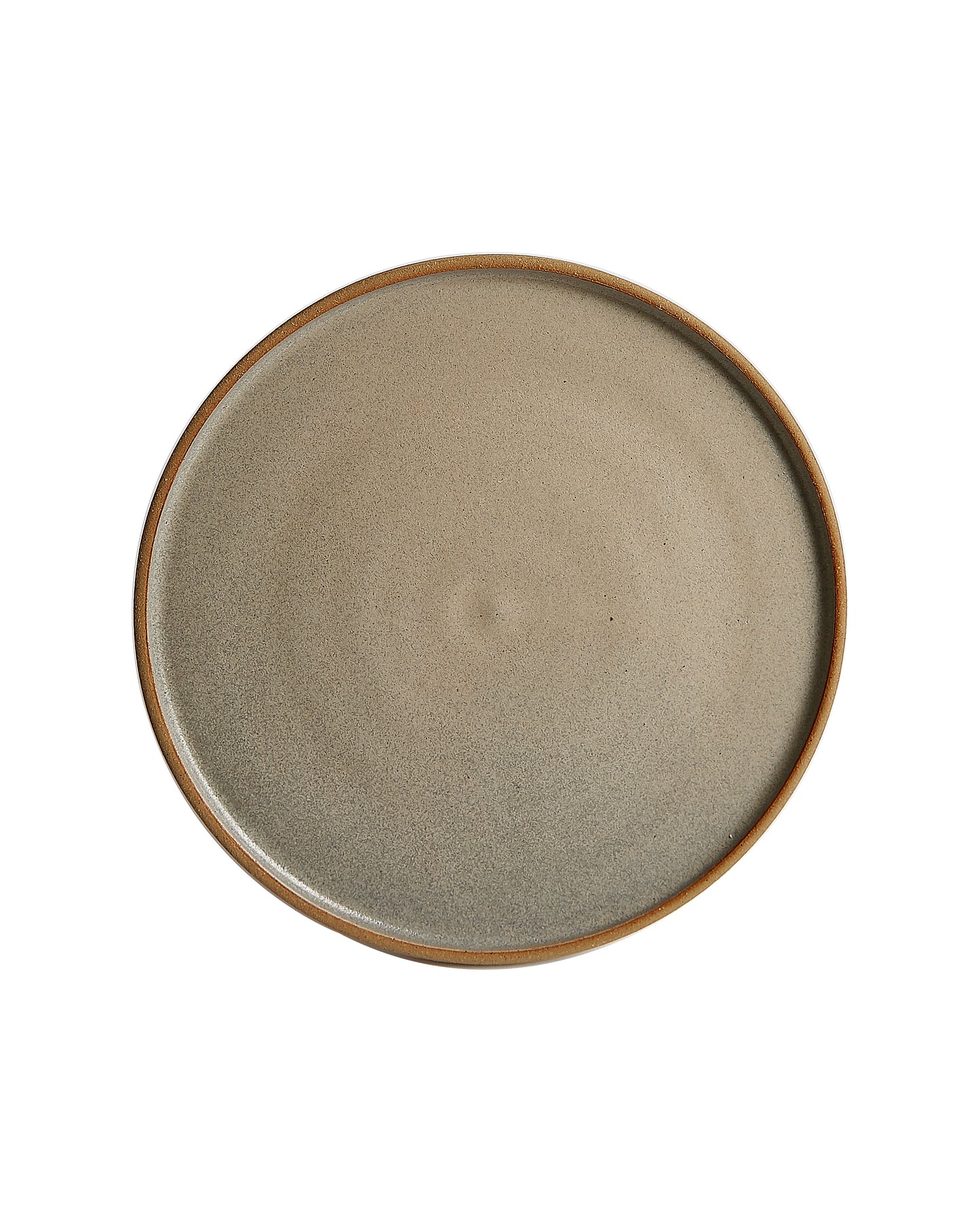 Beige Plate w/ Lightly Burnt Orange Edges