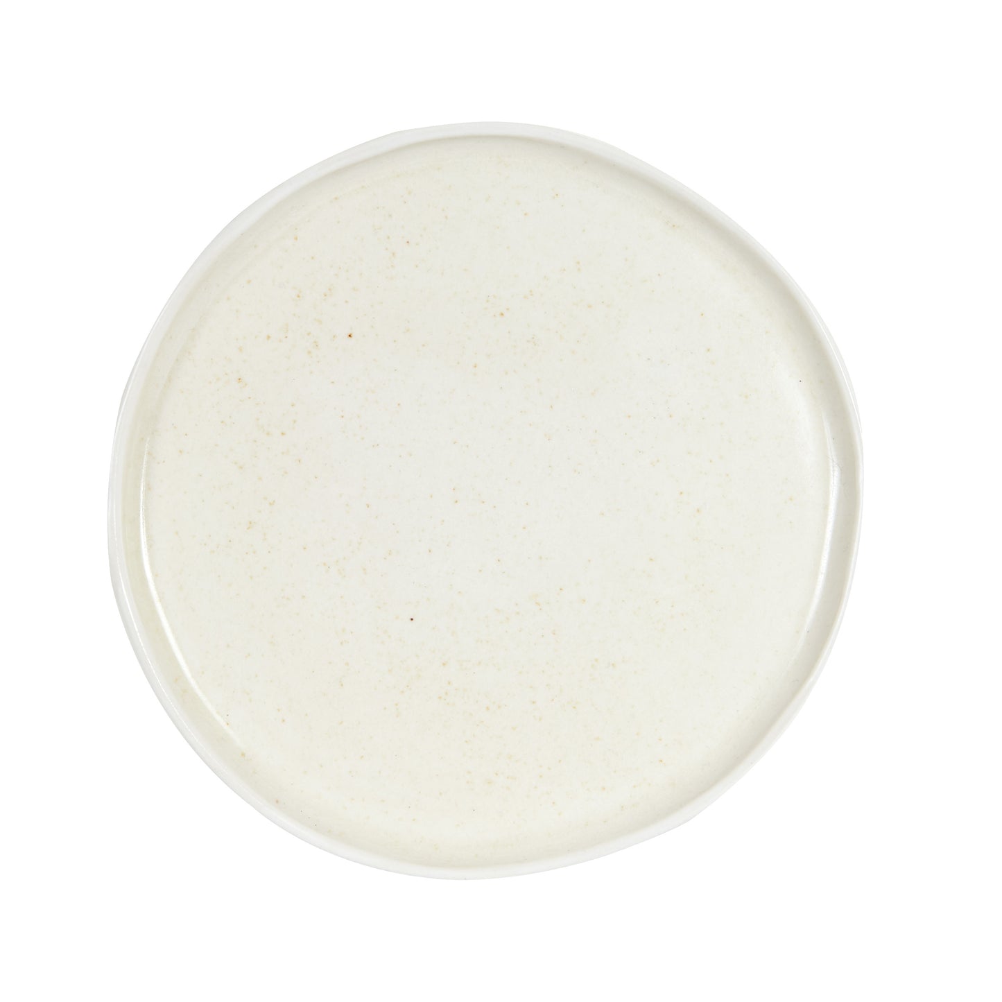 Cream Plate w/ Speckles