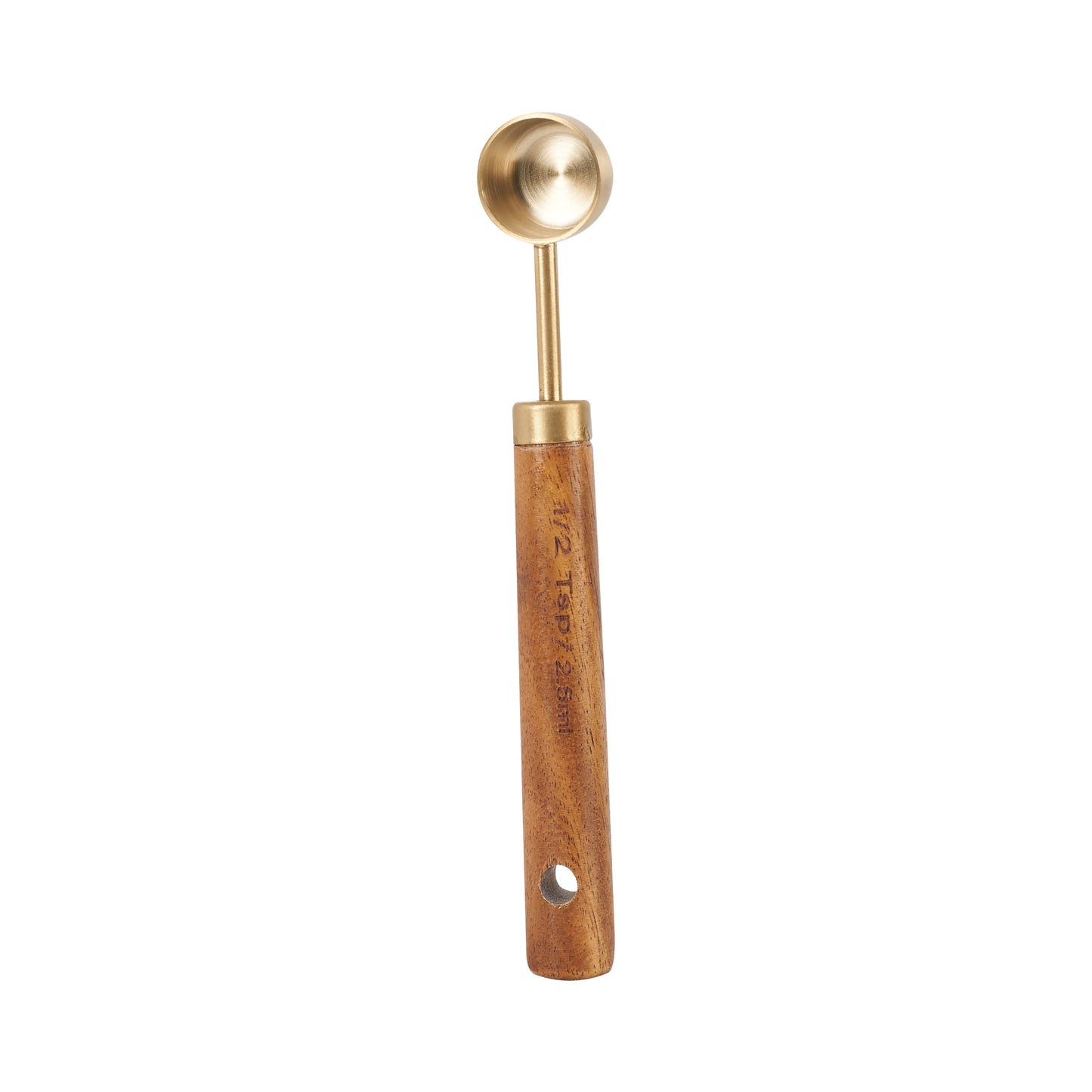 Wood Handle Gold Measuring Spoons
