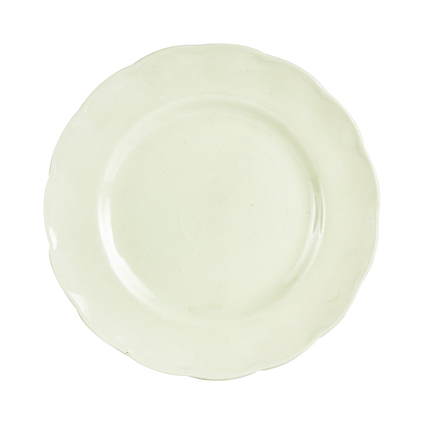 Md Light Green Plate With Wavy Edge