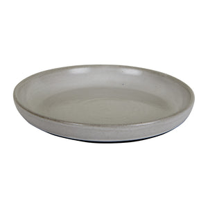 Lg Light Grey Shallow Bowl