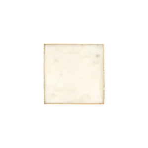White Square Marble Coaster With Edging