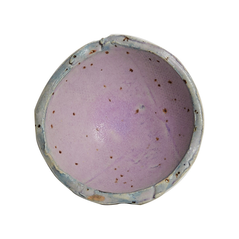 Sm Purple Pinch Bowl with Speckles