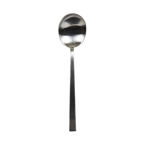 Silver Lg Spoon With Square Edge Handle