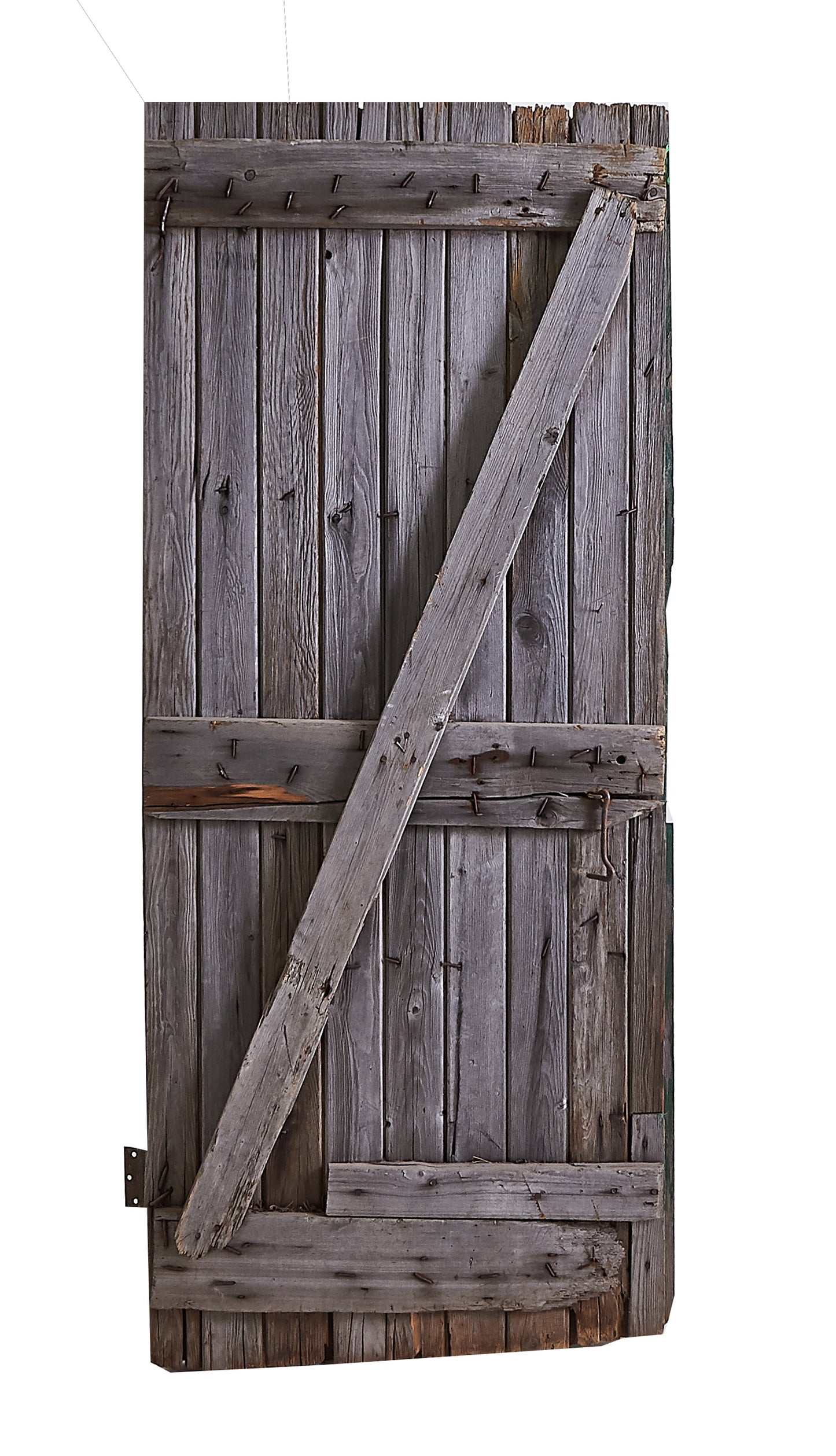 Lg Double-Sided Green Rough Worn Door