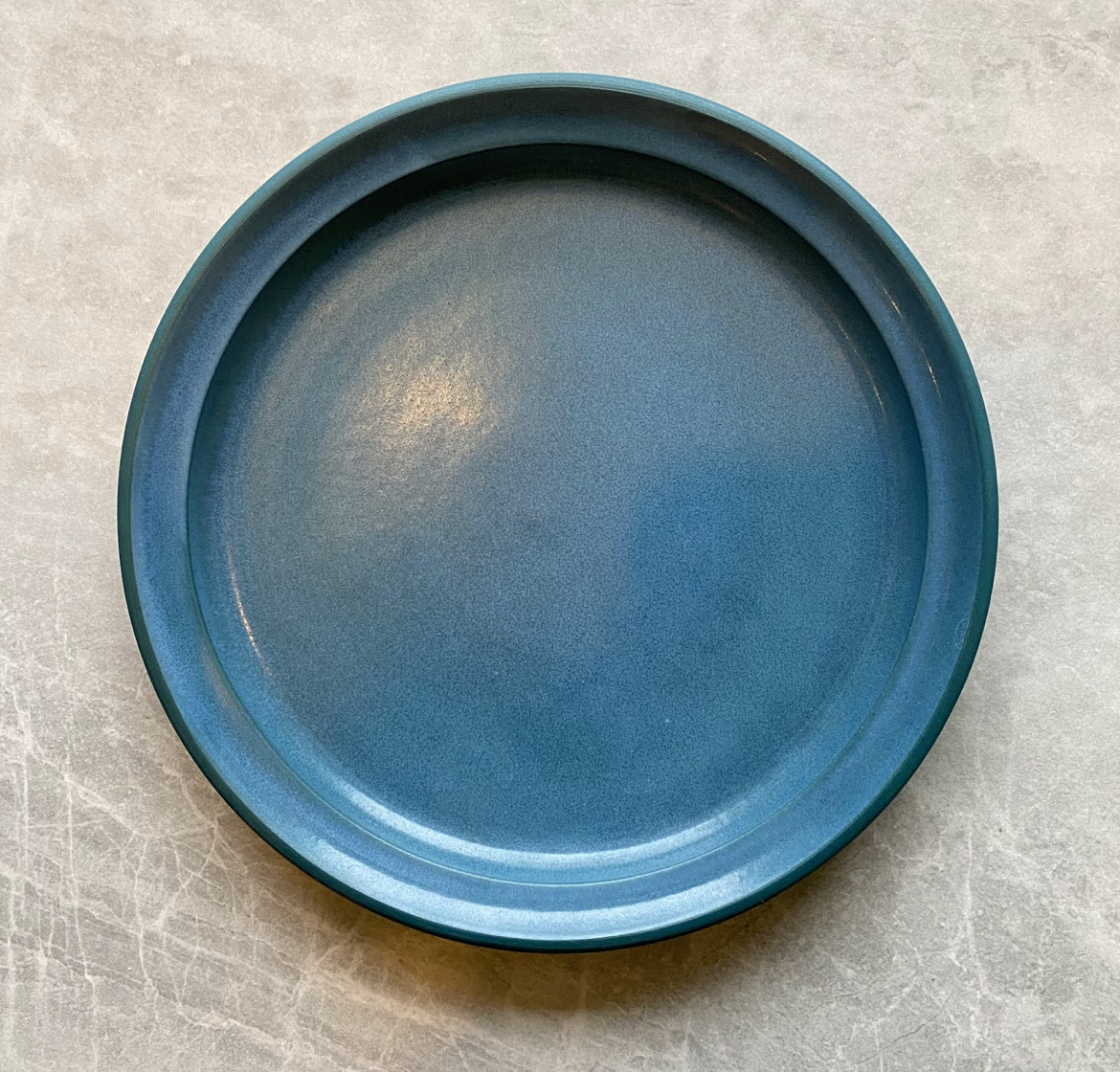 Small Matte Blue Plate