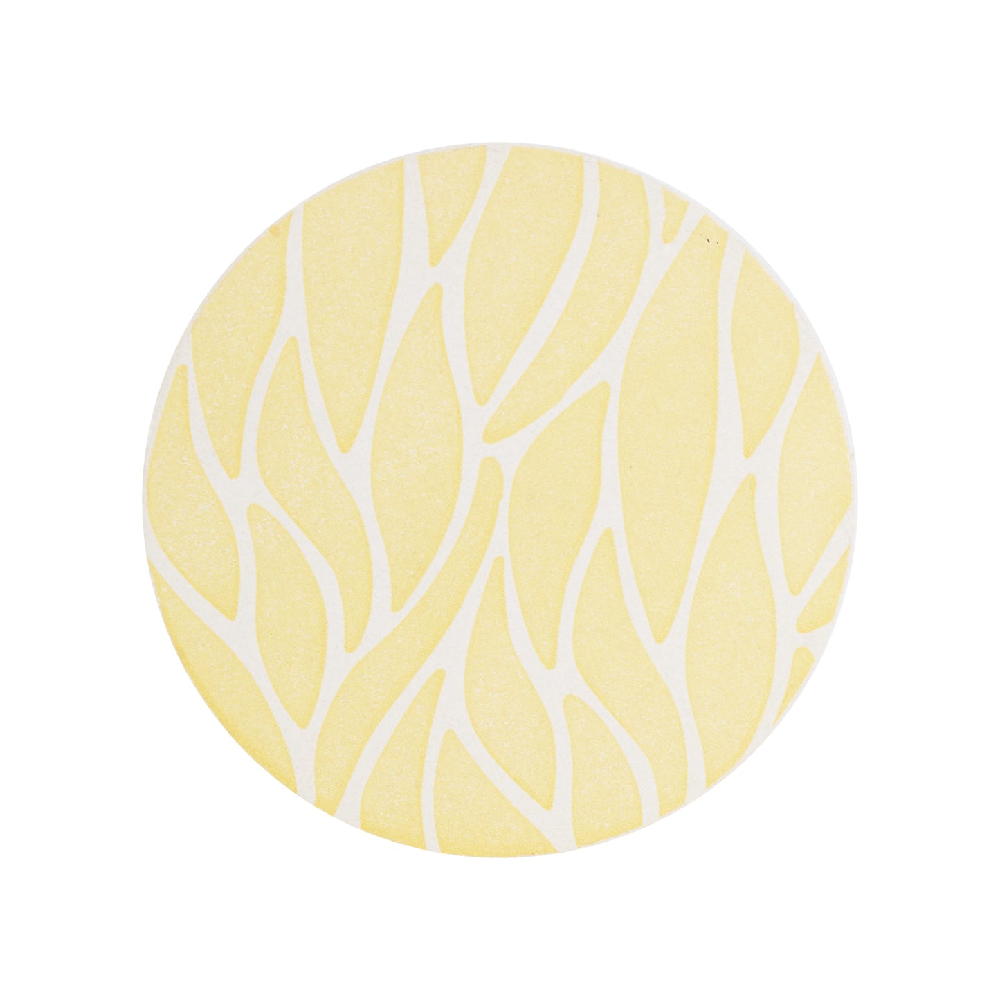 Yellow And White Coaster
