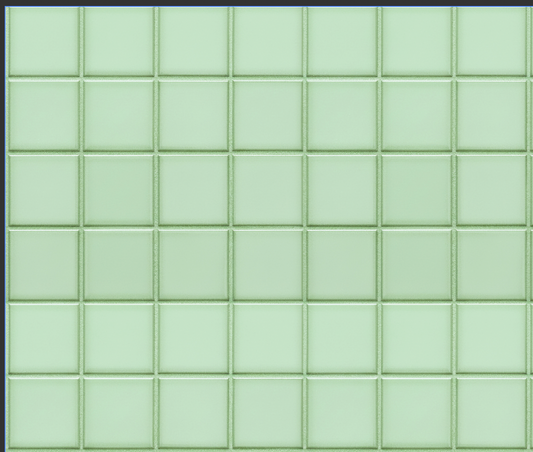 Green Square Tile Vinyl