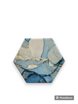 Blue Octagonal Coaster