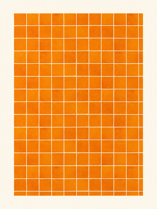 Orange Tile Vinyl
