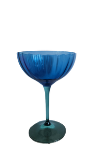 Blue Coup Glass