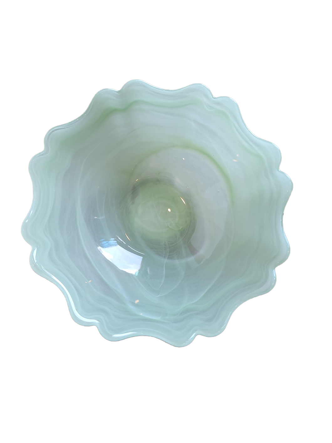 Green Glass Bowl