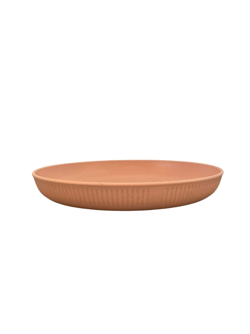 Orange sherbert tone melamine dinner plate