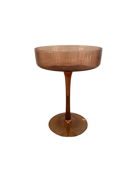 Peach Toned Coup Glass