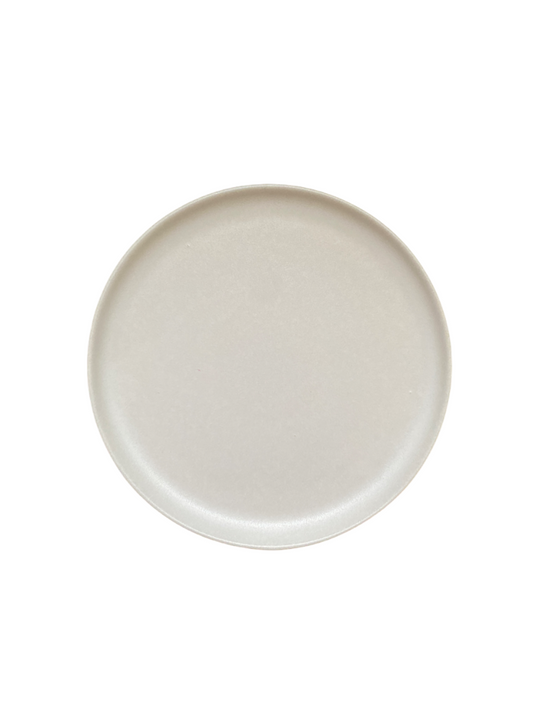 Off white ceramic plate