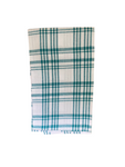 Teal Check Tea Towel