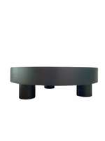 Black Round Tray