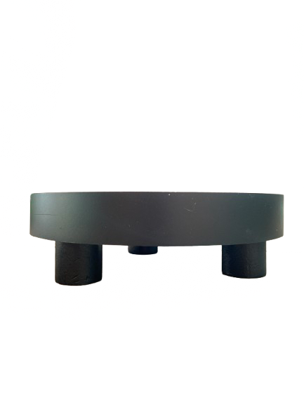 Black Round Tray