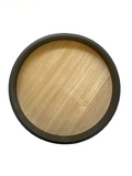 Black Round Tray