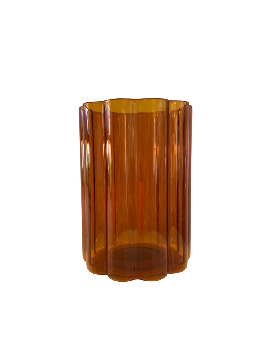 Rust Toned Drinking Glass