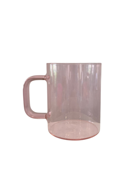 Pink Glass Mug