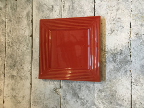 Red Square Plate