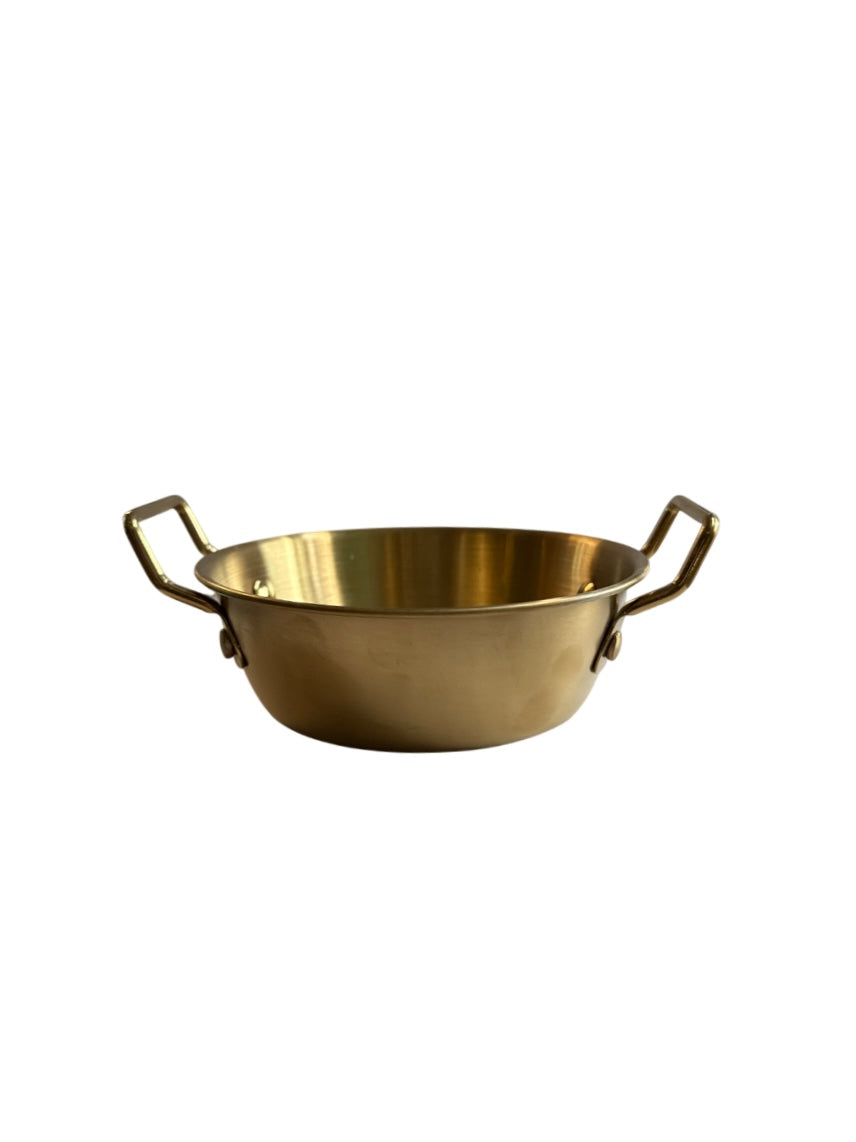 Gold Bowl with Handles