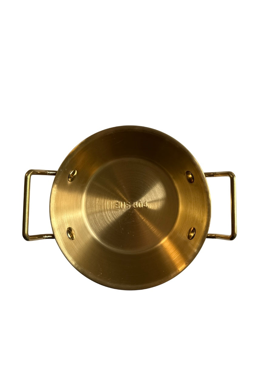 Gold Bowl with Handles