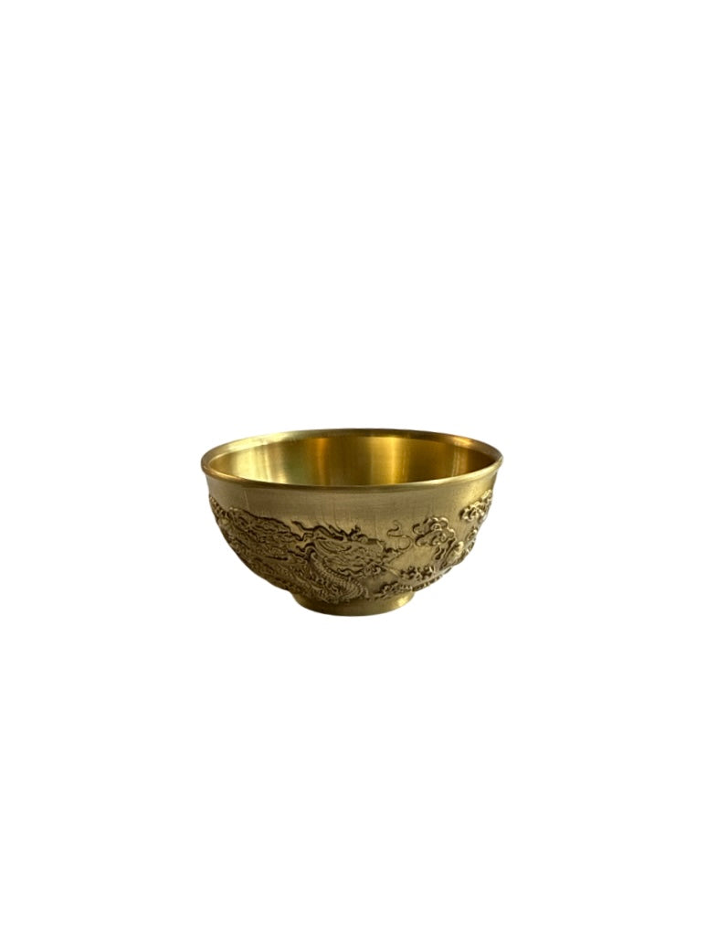 Small Gold Metal Bowl