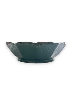 Green Fluted Ceramic Bowl