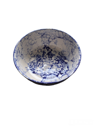 Blue and White Speckled Bowl