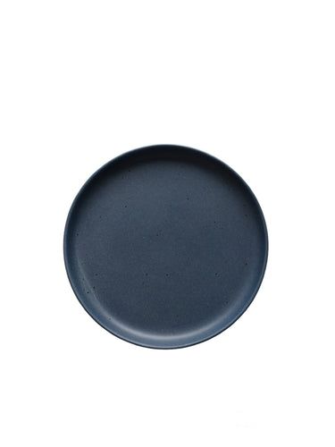 Medium dark blue ceramic side plate