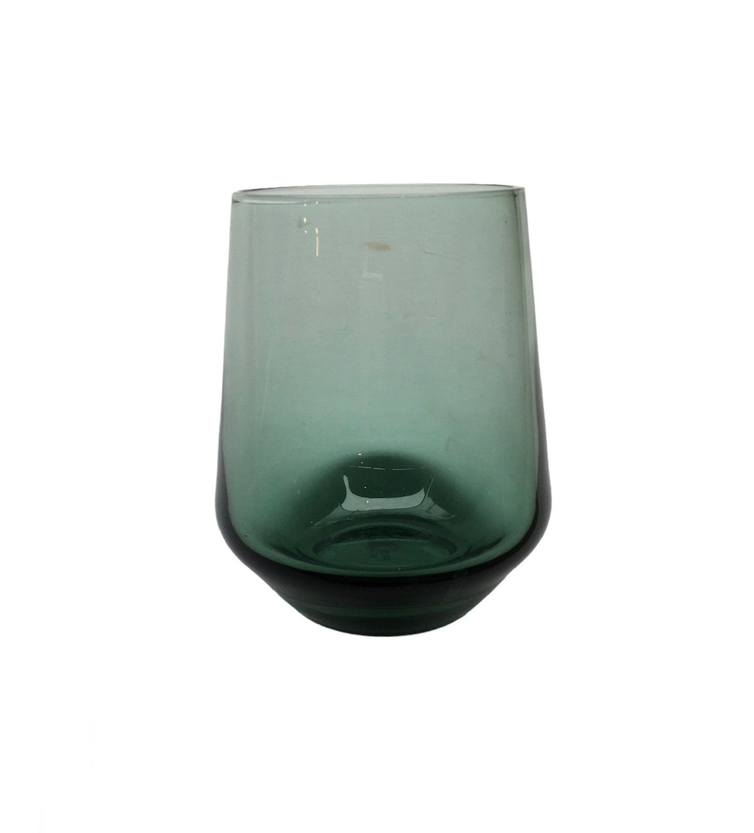 Green drinking glass 4.5inches, Quantity 2)